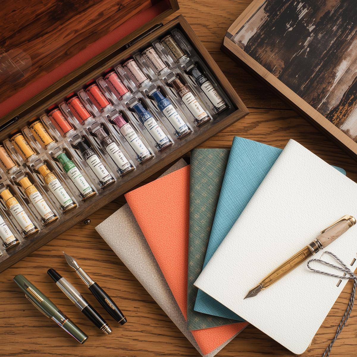 Artistic sketchbooks and notebooks